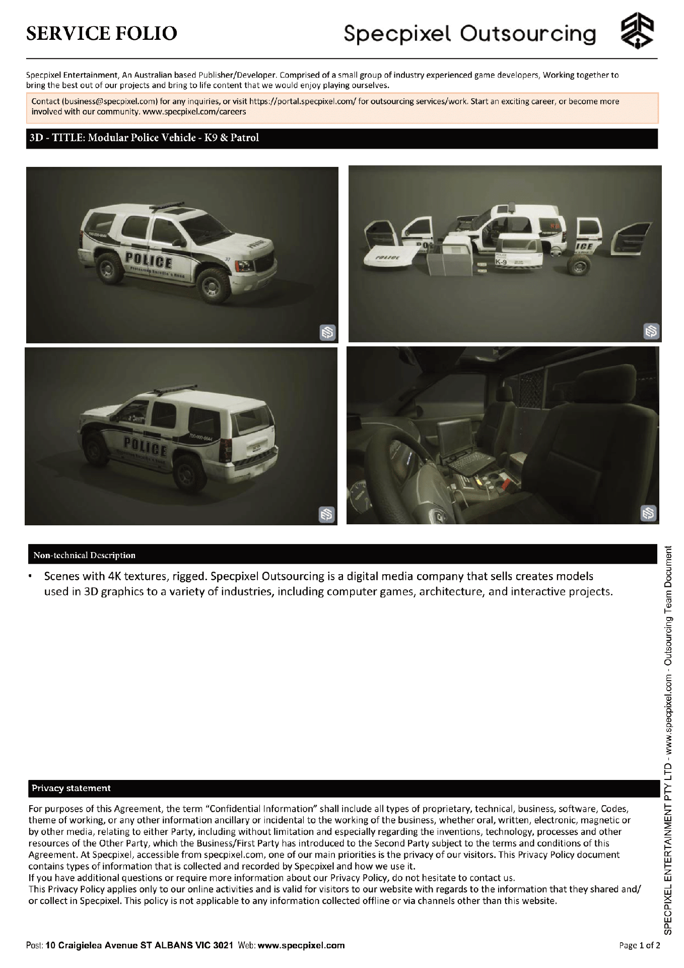 Modular Police Vehicle — K9 & Patrol