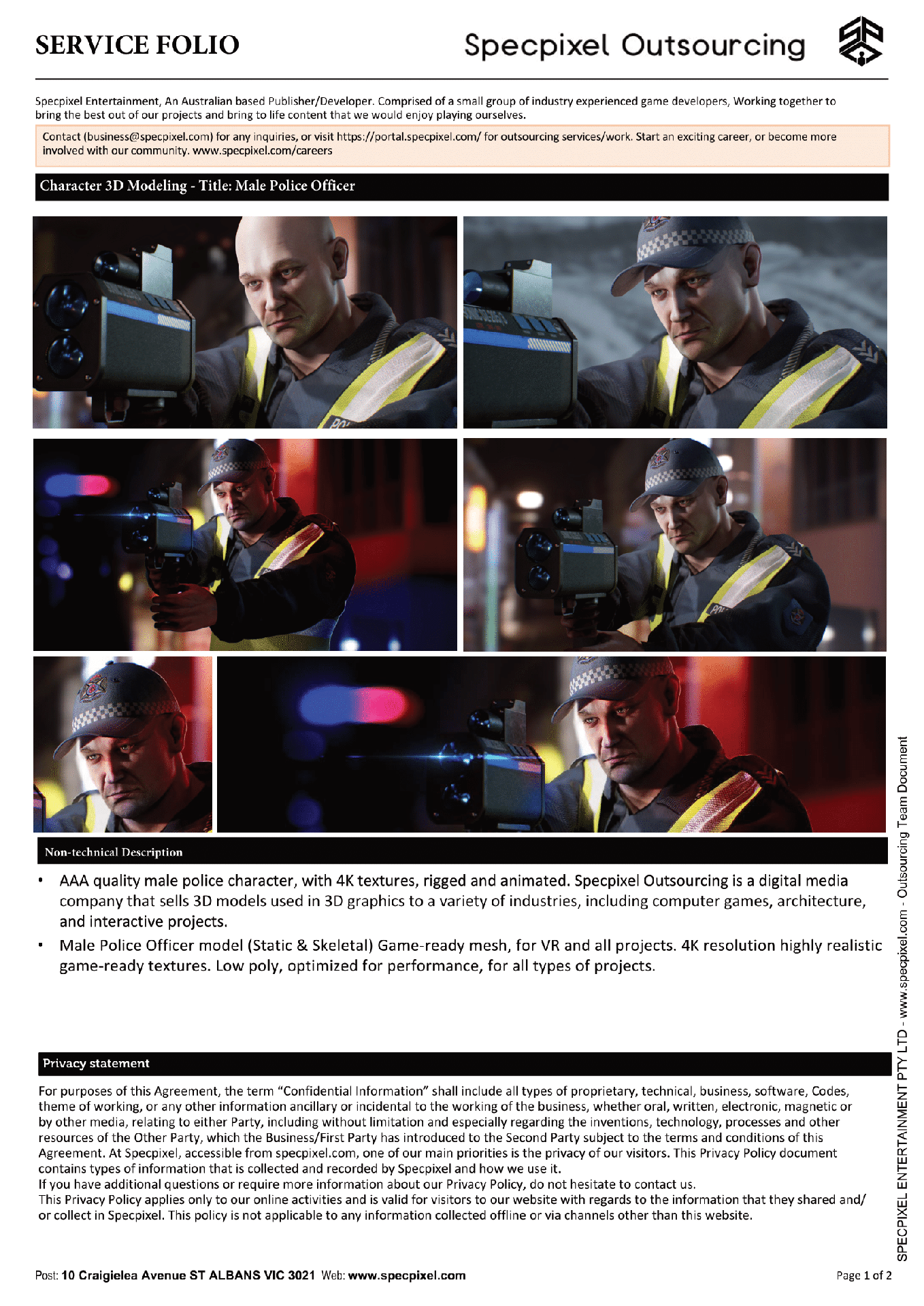 Male Police Officer