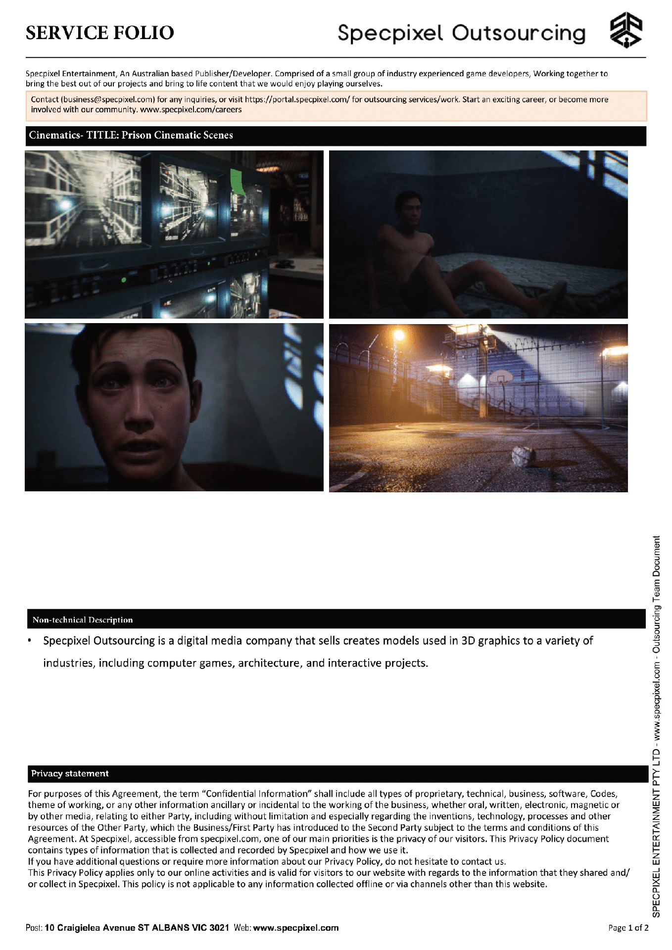 Prison Cinematic Scenes