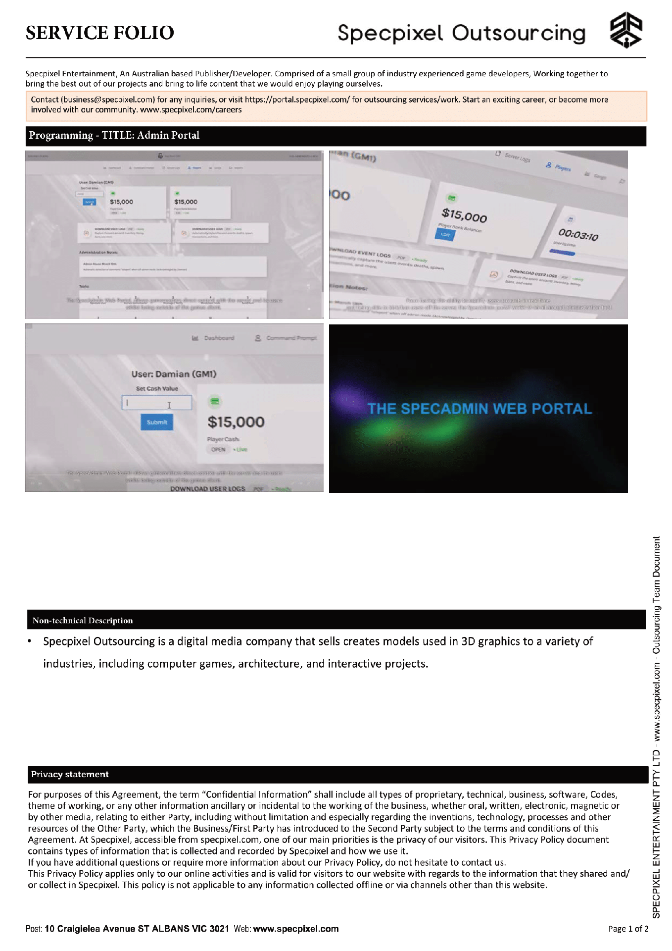 Admin Portal